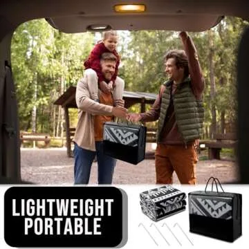 OLANLY Outdoor Rug Waterproof 9x12 ft, Reversible Outdoor Plastic Straw Rug, Boho Patio Rug, Indoor Outdoor Carpet, RV Mat Outside for Patio, Camp, Picnic, Balcony, Deck, Backyard, Black & White