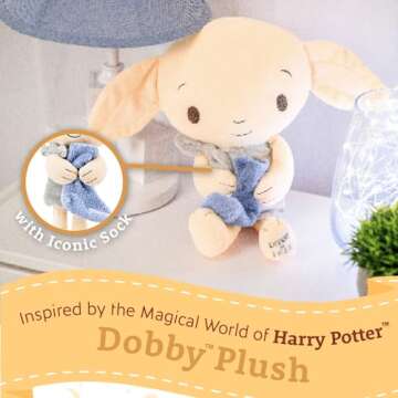KIDS PREFERRED Harry Potter Dobby Plush Weighted Stuffed Animal The Lovable House Elf Holding His Ic...