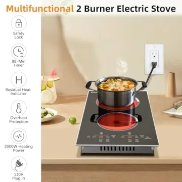 Cooksir 2 Burner Electric Cooktop with Touch Controls