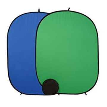 Fancierstudio 5'x7' Green & Blue Screen Collapsible Backdrop