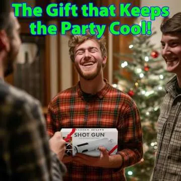 Funwares Original Alcohol Shot Gun, Newly Improved & Leakproof - Load Your Favorite Alcohol, Aim, Shoot and Drink, Epic Shot Party Accessory - Holds 1.5 Ounces