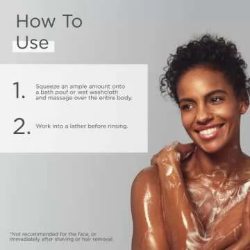 Glytone Exfoliating Body Wash with 8.8 Free Acid Value Glycolic Acid, Keratosis Pilaris, KP, Smooth Rough & Bumpy Skin, Chicken Skin, Oil-Free, Fragrance-Free, 6.7 Fl Oz