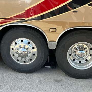 OX BLOX Ultra Trailer Jack Block - Universal RV Leveling Blocks - Durable & Stackable - For All Jack Types - 100% Recycled Plastic - Works For Class A Motorhomes