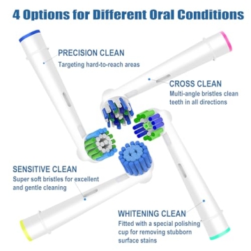 Quality 16pcs Oral B-Compatible Replacement Brush Heads
