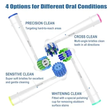 Quality 16pcs Oral B-Compatible Replacement Brush Heads