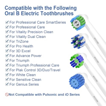 Quality 16pcs Oral B-Compatible Replacement Brush Heads