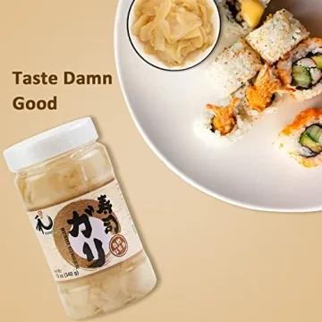 YUHO Pickled Sushi Ginger - Vegan & No MSG 12 oz