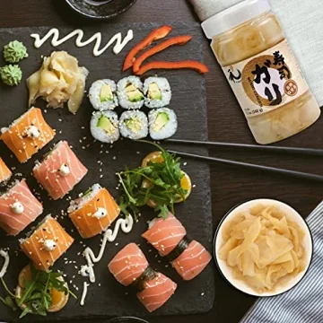 YUHO Pickled Sushi Ginger - Vegan & No MSG 12 oz