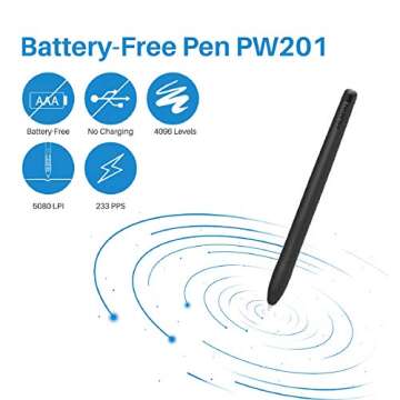 HUION H430P Drawing Tablet with Android Support