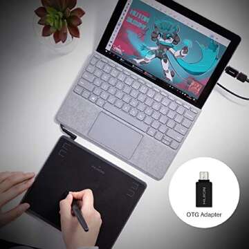 HUION H430P Drawing Tablet with Android Support
