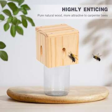 Wood Carpenter Bee Trap - Stylish and Effective Outdoors