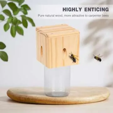 Wood Carpenter Bee Trap - Stylish and Effective Outdoors
