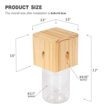 Wood Carpenter Bee Trap - Stylish and Effective Outdoors