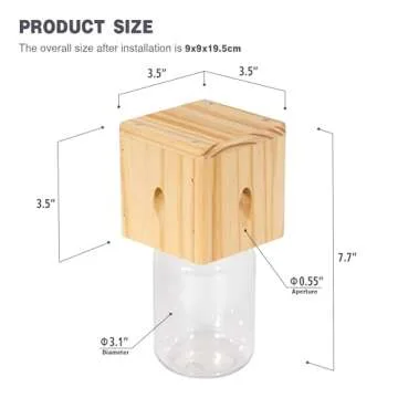 Wood Carpenter Bee Trap - Stylish and Effective Outdoors
