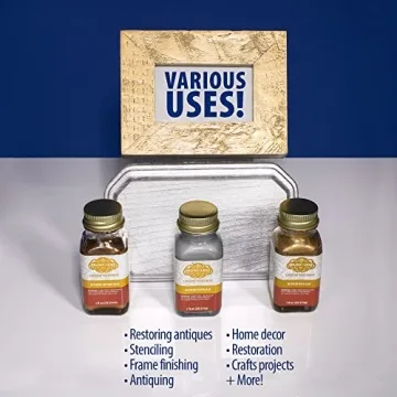 AMACO Brush N Leaf Liquid Silver Paint for Crafting Projects