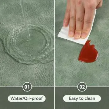 Univo Colors PU Leather Placemats Set of 6,15" Round Washed Cowhide Pattern Table Mats for Dining Table, Kitchen, Party Decoration(Black+Blue+Green+Reddish Brown+Red+Beige)