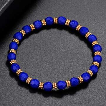 LUX Navy Nautical Starfish Anchor 5pc Arm Candy Set