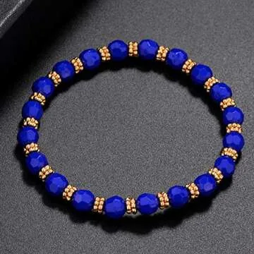 LUX Navy Nautical Starfish Anchor 5pc Arm Candy Set