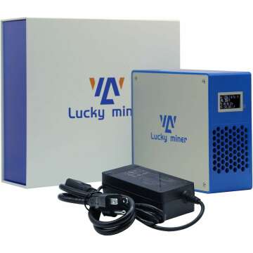 Bitcoins Miner 1TH/S Solo Miner LV07 SHA-256 Asic Chip Low Noise Lottery Crypto Miner 2.4G WiFi 25W ...