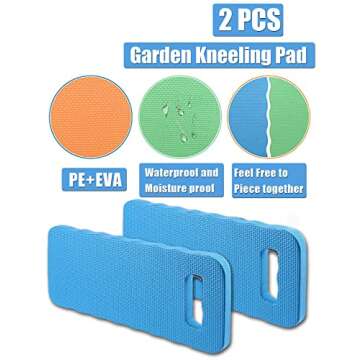 YWSHF 2 PCS Garden Kneeling Pad - Comfortable, Waterproof & Durable