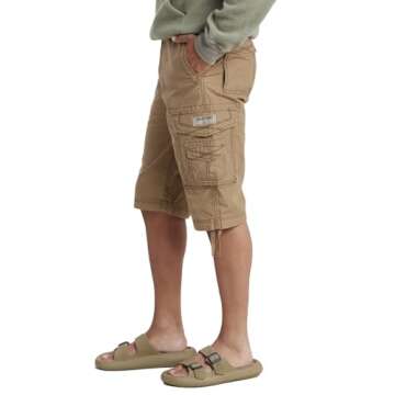 UNIONBAY mens Cordova Belted Messenger - Reg and Big Tall Sizes Cargo Shorts, Field, 38 US