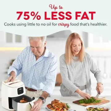 Compact DASH Tasti-Crisp Air Fryer for Healthy Cooking