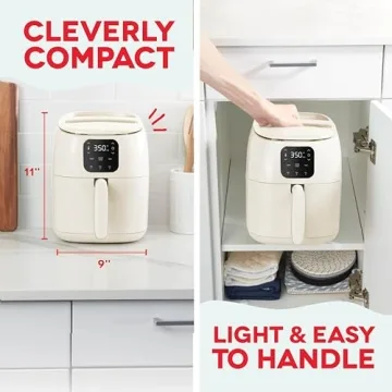Compact DASH Tasti-Crisp Air Fryer for Healthy Cooking