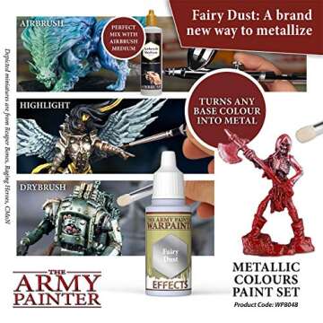 The Army Painter Metallic Paint Set - 10 Vivid Colors for Miniatures