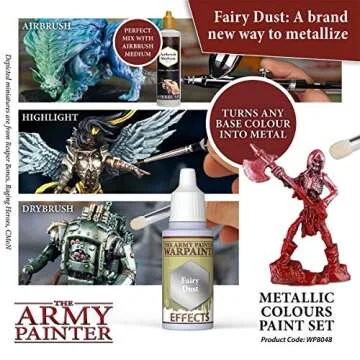 The Army Painter Metallic Paint Set - 10 Vivid Colors for Miniatures
