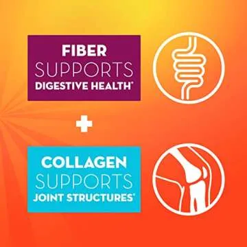 Metamucil Daily Fiber + Collagen, Plant-Based Psyllium Husk Powder, Sugar-Free, 3-in-1 Digestive Hea...