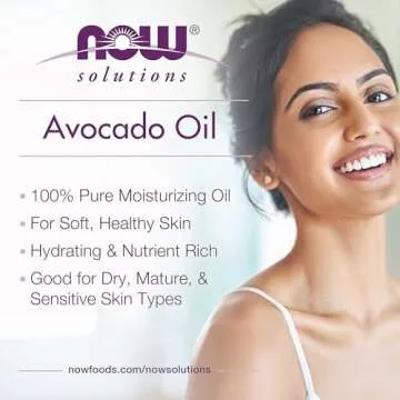 NOW Foods Avocado Oil 100% Pure Hydrating Oil