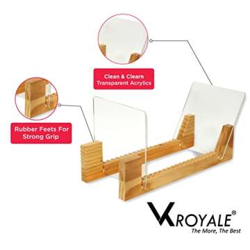 VK-Royal Vinyl Records Storage Holder Display Stand – ”12 inch Holds Up to 50 Turntable LP's Rec...