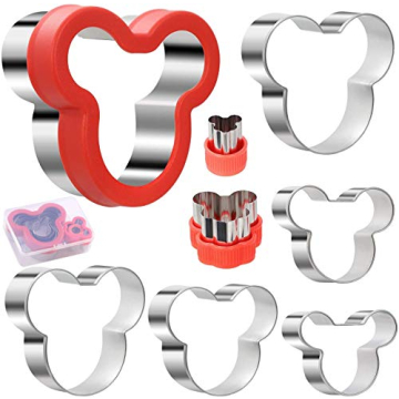 BakingWorld Mickey Mouse Cookie Cutter Set for Baking Fun