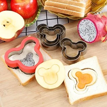 BakingWorld Mickey Mouse Cookie Cutter Set for Baking Fun