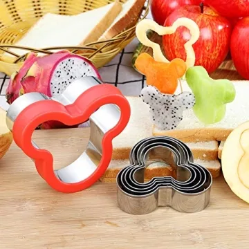 BakingWorld Mickey Mouse Cookie Cutter Set for Baking Fun