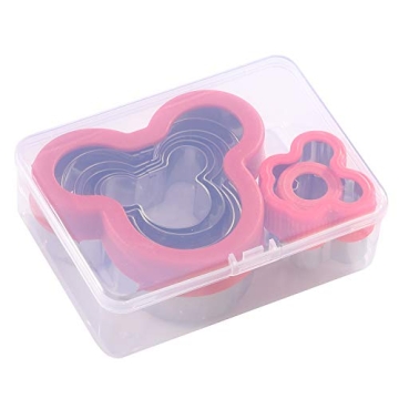 BakingWorld Mickey Mouse Cookie Cutter Set for Baking Fun