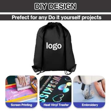 COIDEA Large Capacity Drawstring Backpack Set of 6