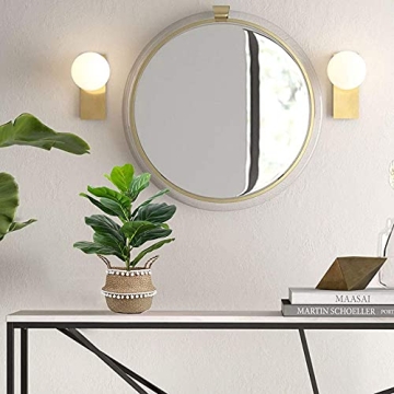 Realistic 22" Artificial Fiddle Leaf Fig Tree for Home Office