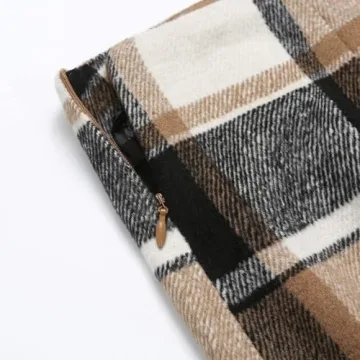 Stylish Plaid Skirt for Women 2024 - Chic High-Waisted Mini