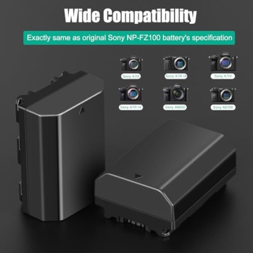 Reliable NP-FZ100 Battery Charger for Sony Cameras