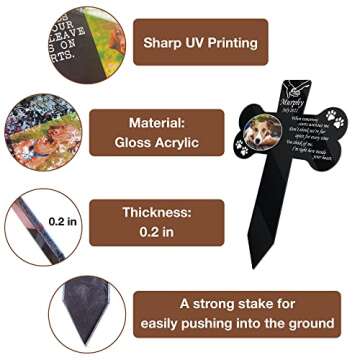 Personalized Pet Memorial Garden Stake for Dog Lovers