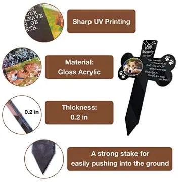 Personalized Pet Memorial Garden Stake for Dog Lovers