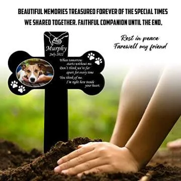 Personalized Pet Memorial Garden Stake for Dog Lovers