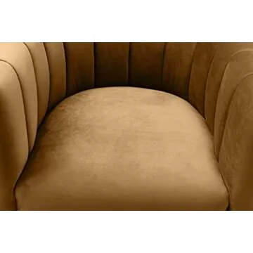 Tov Furniture Magnolia Cognac Velvet Chair – Modern Luxury