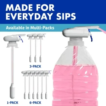 The Magic Tap Automatic Drink Dispenser - Hands-Free Beverage Dispenser for Fridge - Perfect for Milk, Juice - Gifts for Women & Men - 1 Pack, White