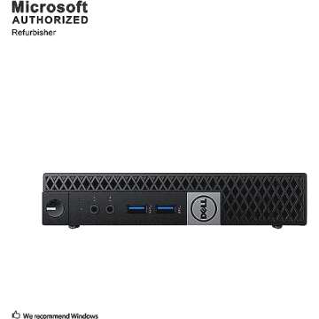 Dell Optiplex 7040 Micro Form Factor Desktop, Intel Quad Core i5-6500T 3.1Ghz, 16GB DDR4, 1TB SSD Ha...