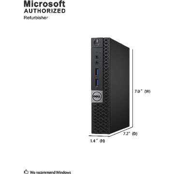 Dell Optiplex 7040 Micro Desktop with i5, 16GB RAM, 1TB SSD