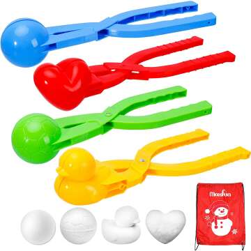 Max Fun 4 Pack Snowball Maker Toys for Kids - Winter Fun!