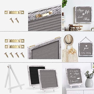 Double-Sided Rustic Felt Letter Board for Announcements