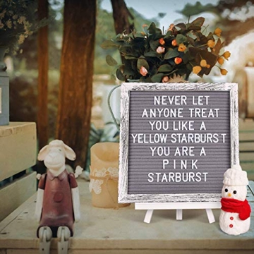 Double-Sided Rustic Felt Letter Board for Announcements